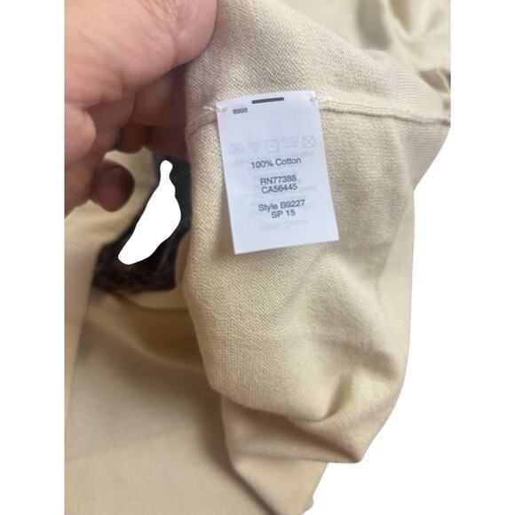 J.Crew Artsy Preppy Floral Sweater Tunic Women’s Small Bold Graphic Cotton Top - Picture 4 of 8